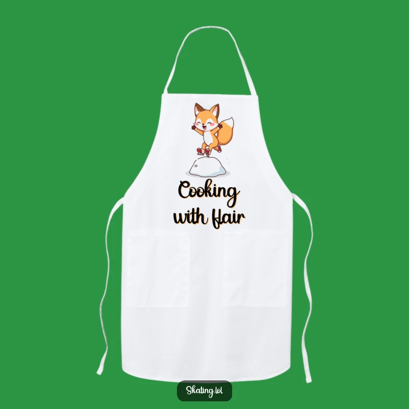 Funny Fox Apron: Cook with Cheer and This Hilarious Skating Helper's Accessory