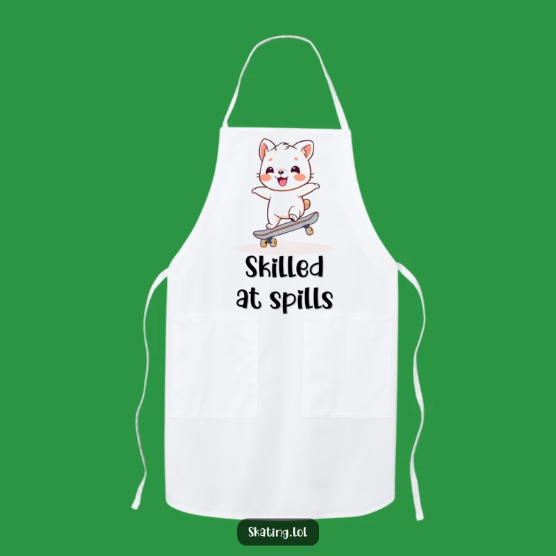 Funny Wobbly Skater Animal Apron: Cook Up Laughs in the Kitchen