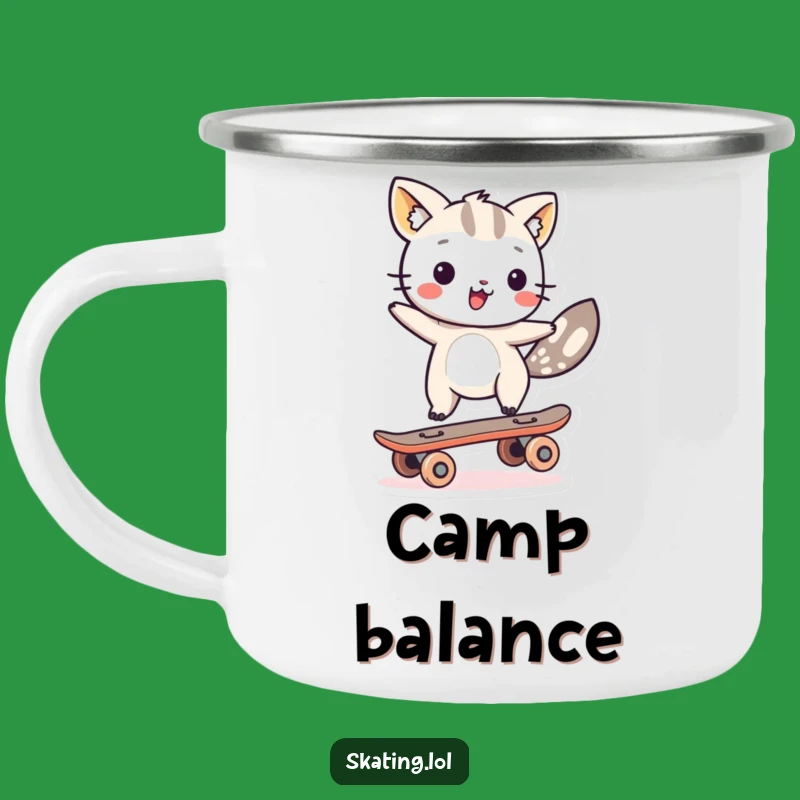 Durable Funny Balancing Animal Camping Mug - Comedic Gift for Outdoor Adventures