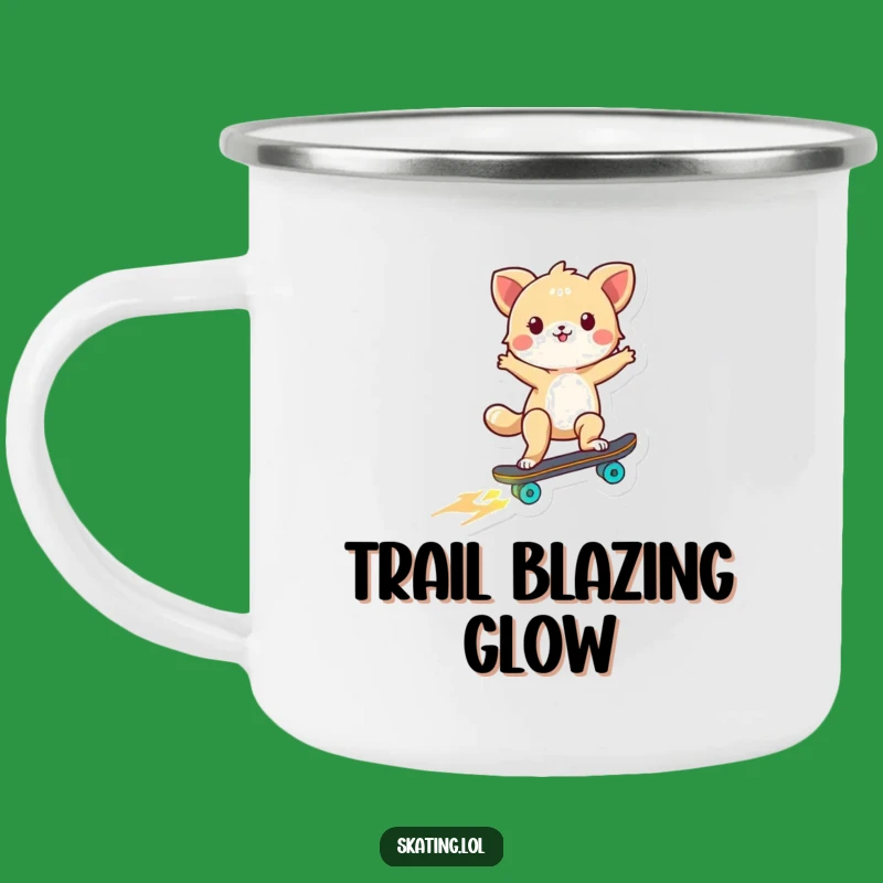 Funny Glowing Skateboard Animal Camping Mug: Adventure Fuel for Your Next Trip