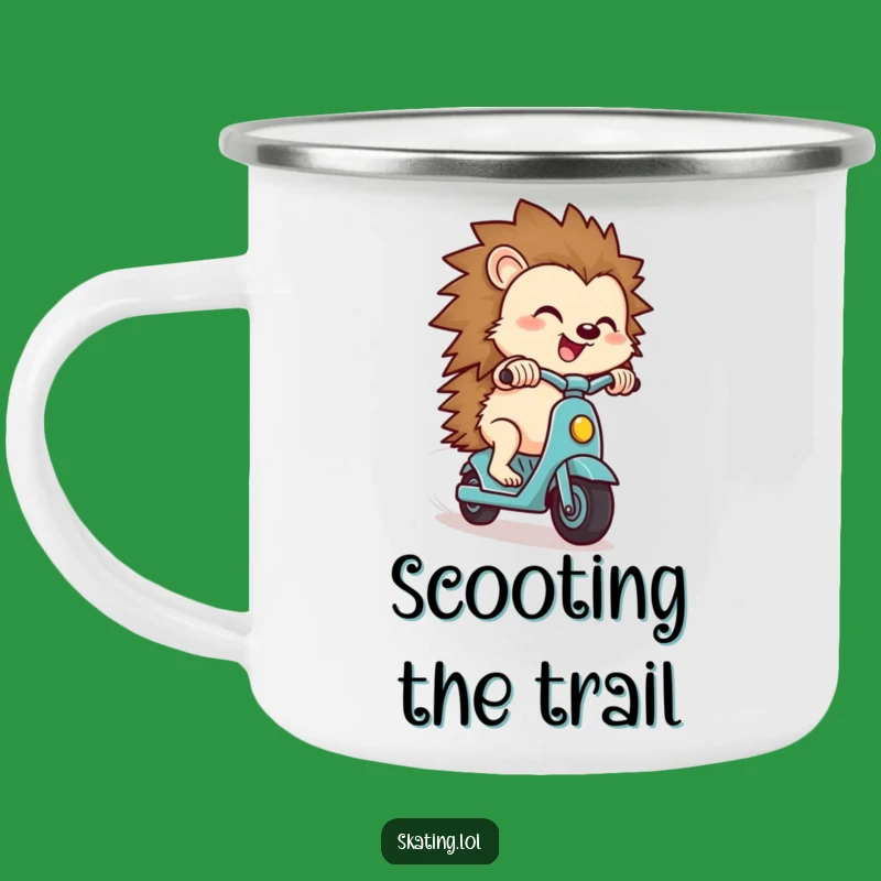 Funny Hedgehog Campfire Mug: Speedy Sips, Great Gift for Outdoors