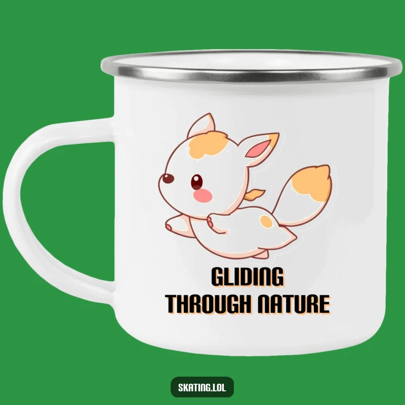 Funny Gliding Animal Camping Mug: Sip Smoothly with Hilarious Style.