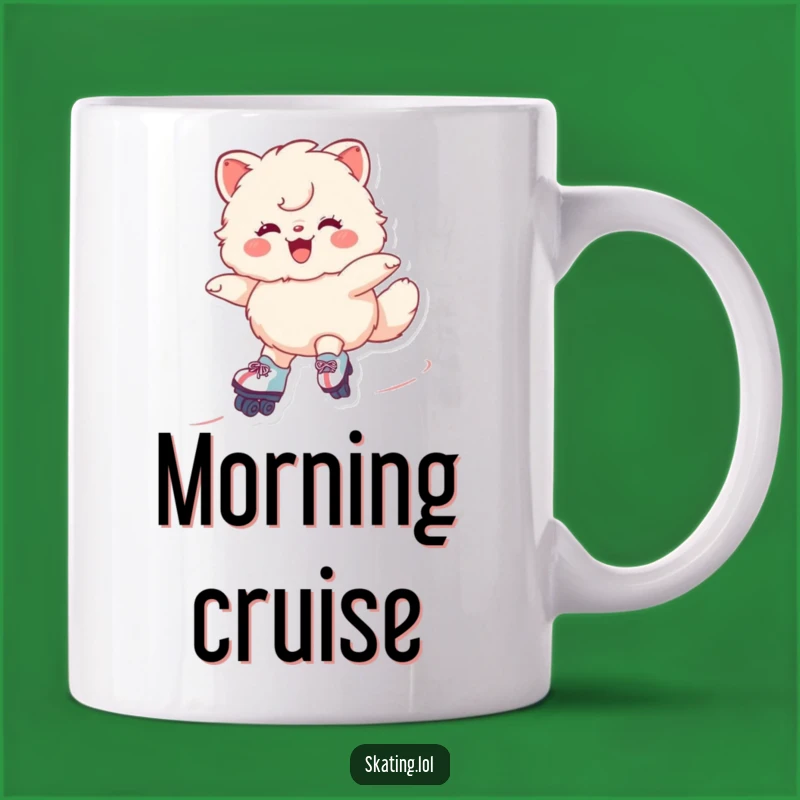 Funny Roller Skating Animal Mug - Gliding Character Fun, Perfect Funny Gift