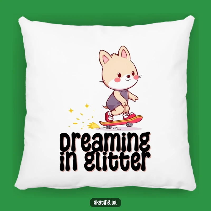 Funny Spark Pillow - Cozy Animal Skating Throw Pillow Gift