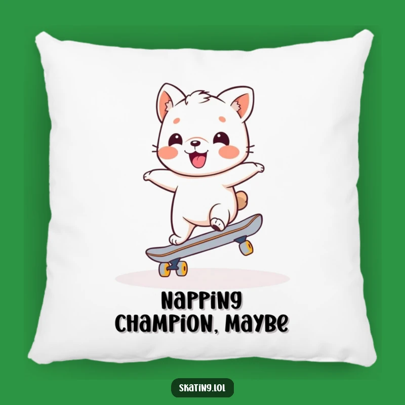 Funny Wobbly Skater Animal Pillow: Comfy & Hilarious Decor for Your Sofa