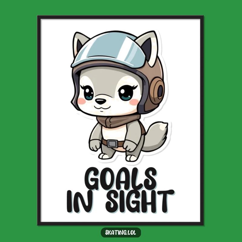 Funny Determined Helmet Animal Digital Print: Bold Humor for Your Space.