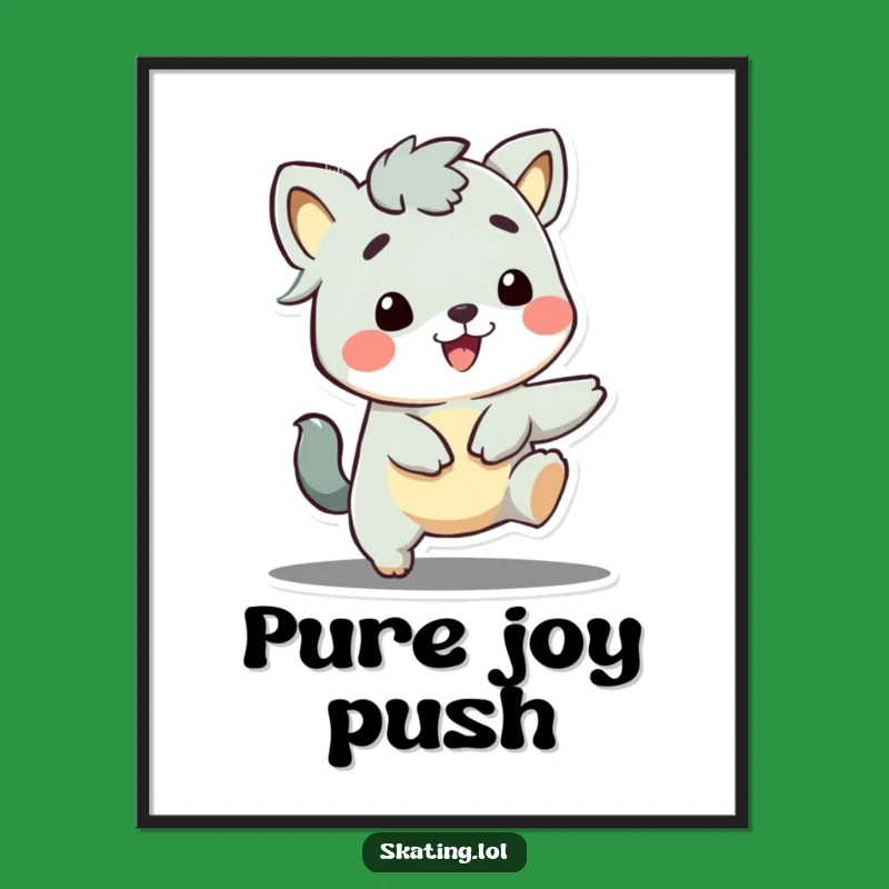 Funny Grinning Animal Digital Print: Instant Happiness for Your Space