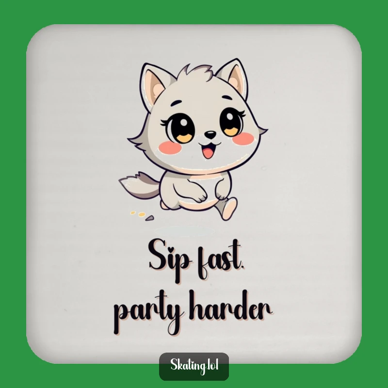 Funny Racing Animal Coaster Set: Protect Surfaces with Speed Funny Gift