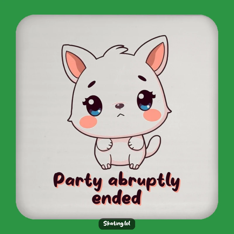 Funny Stop Surprise Coaster - Humorous Animal Gift for Unexpected Stops