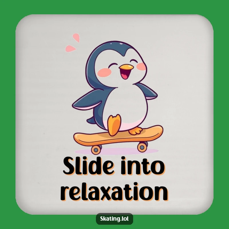 Funny Penguin Skateboard Coaster: Cool Slide Protection, Hilarious Gift