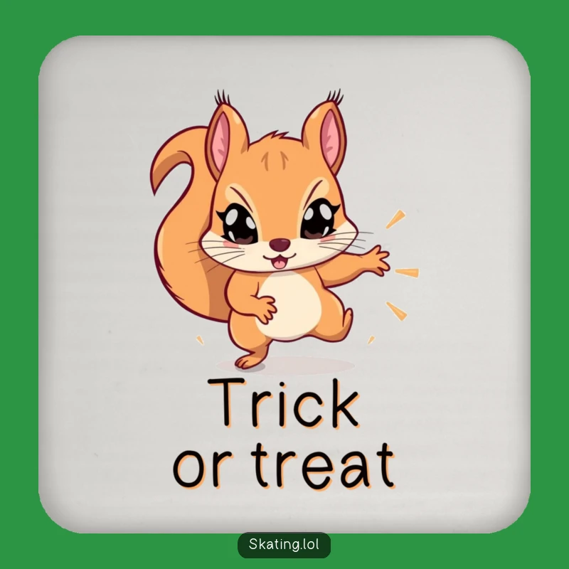 Funny Squirrel Trick Coaster: Protect Surfaces With Acrobatic Flair!