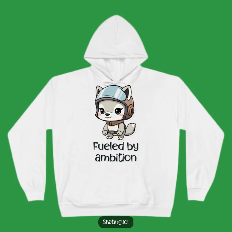 Funny Determined Helmet Animal Hoodie: Cozy Humor for the Brave Soul.