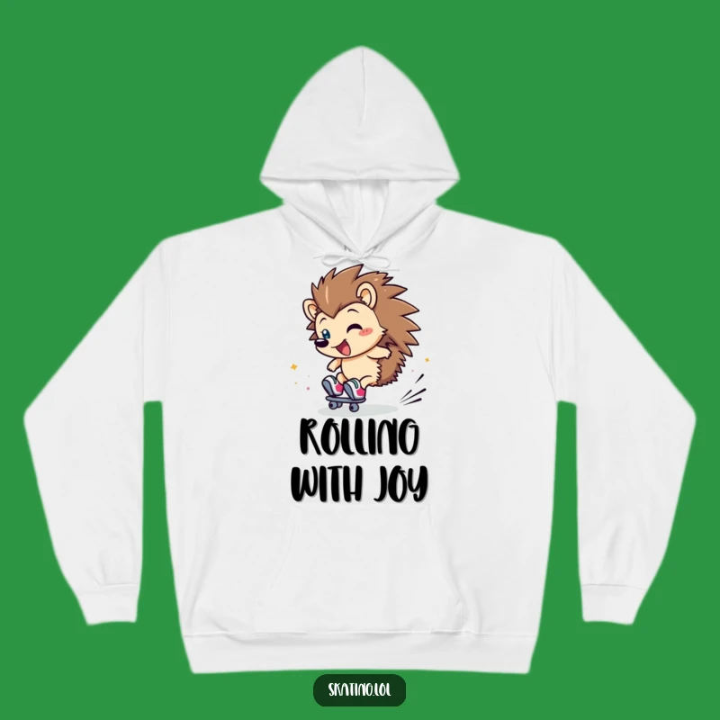 Funny Hedgehog Hoodie: Stay Cozy While Rolling with This Clumsy Winter Gift
