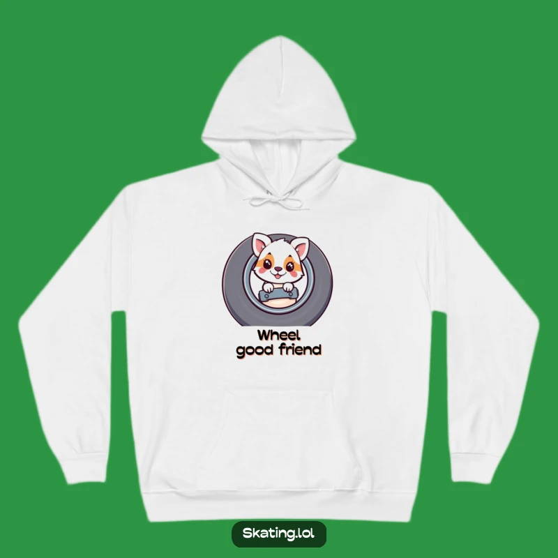 Funny Peek-a-Boo Skateboard Hoodie: Cozy Mystery, Hilarious Comfort