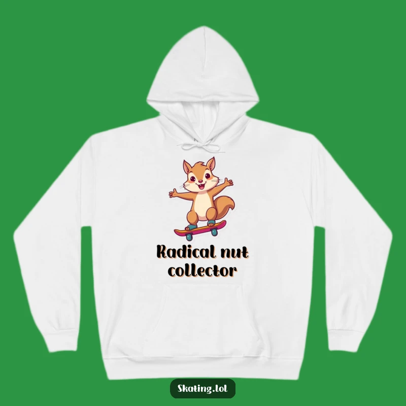 Funny Squirrel Skate Hoodie: Stay Warm & Stylish with this Funny, Confident Animal Gift