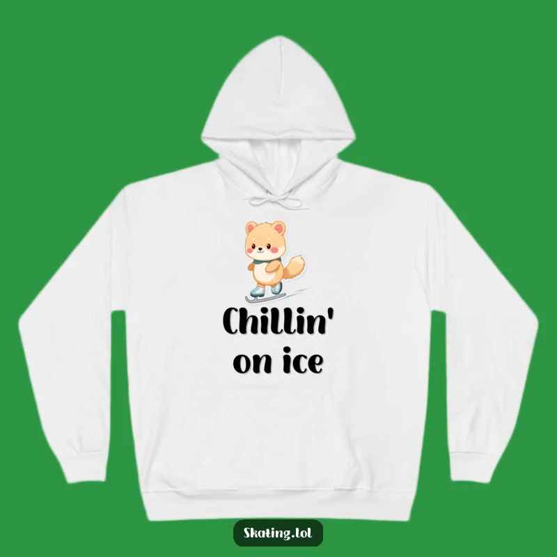 Warm Fuzzy Ice Skater Animal Hoodie - Cozy Funny Comedic Gift for Cold Days