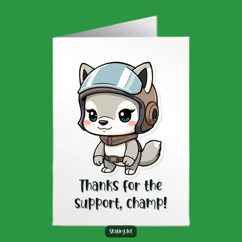 Free Printable Thank You Card: Helmet Animal Gratitude Funny Downloadable Gift