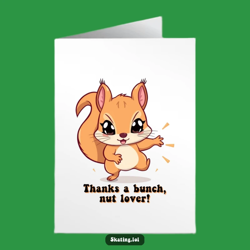 Free Printable Acrobatic Squirrel Thank You Card: Fun Downloadable for Admirable Deeds