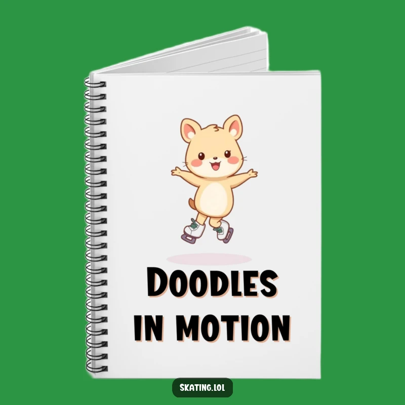 Funny Skating Animal Notebook: Journal Your Moves, Hilarious Wobbly Pirouette Funny Gift