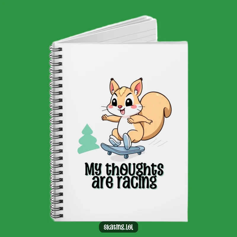 Funny Squirrel Speed Skates Notebook: Energetic Journal for Squirrel Fans