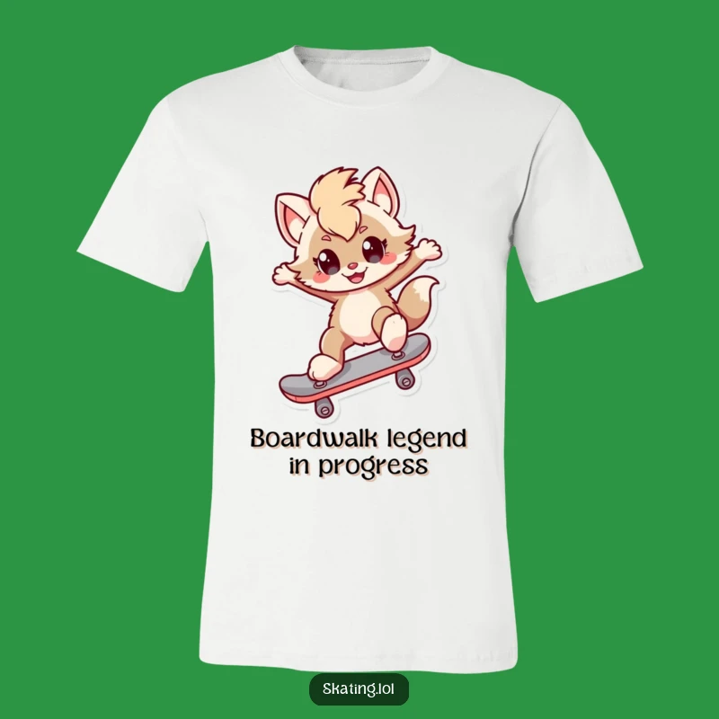 Funny Kickflip Furry Character T-Shirt: Awesome Funny Gift for Board Lovers