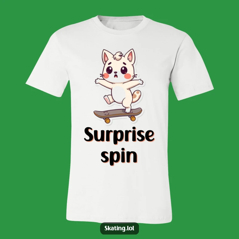 Funny Spin Out Animal T-Shirt - Surprised Skater Tee, Ideal Funny Gift