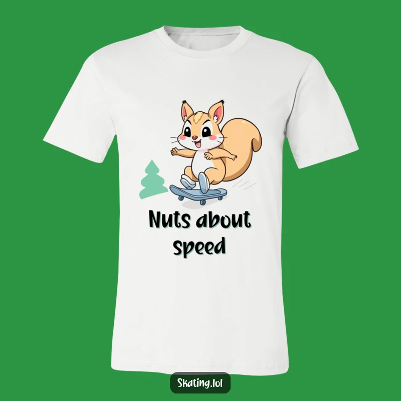 Funny Squirrel Speed Skates T-Shirt: High-Energy Humor for Squirrel Fans